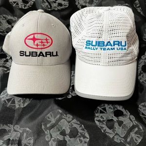 2 Subaru Hats & Travel Cup